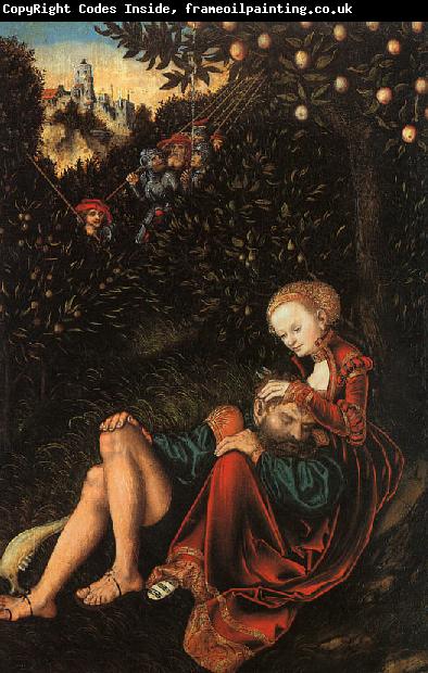 Lucas  Cranach Samson and Delilah